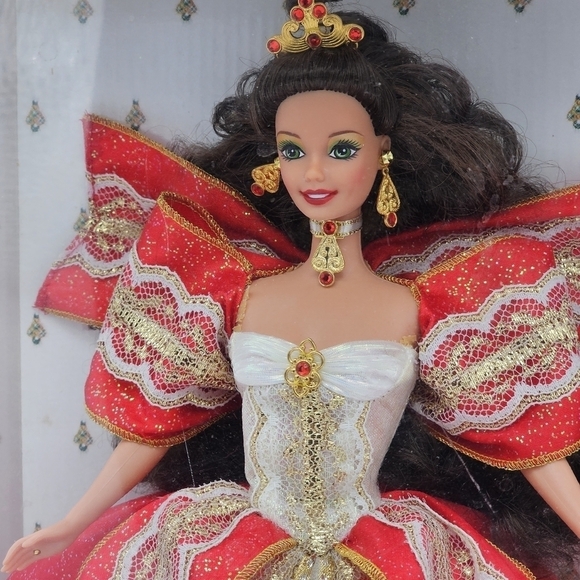 Barbie Happy Holidays Doll Special Edition 10th Aniversary Hallmark - Picture 6 of 8